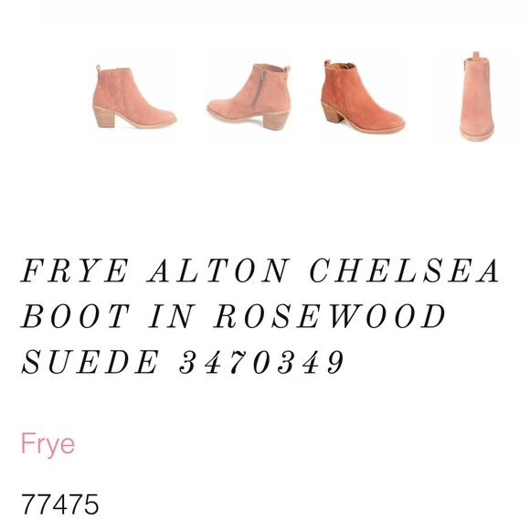 FRYE Alton Chelsea Boot in Rosewood suede 8 1/2 - Picture 7 of 13